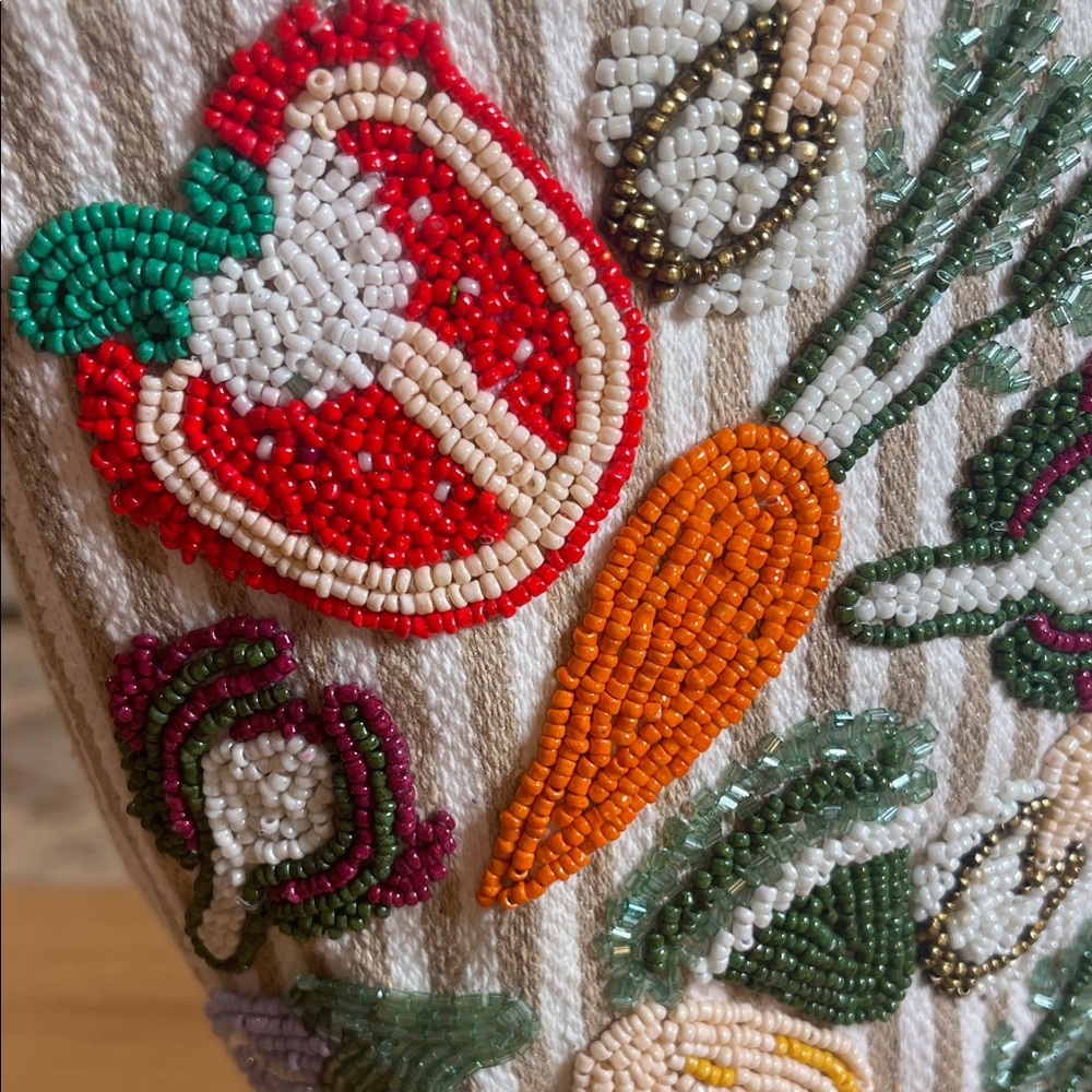 Embroidered Vegetable Pattern Tote Bag - image 8